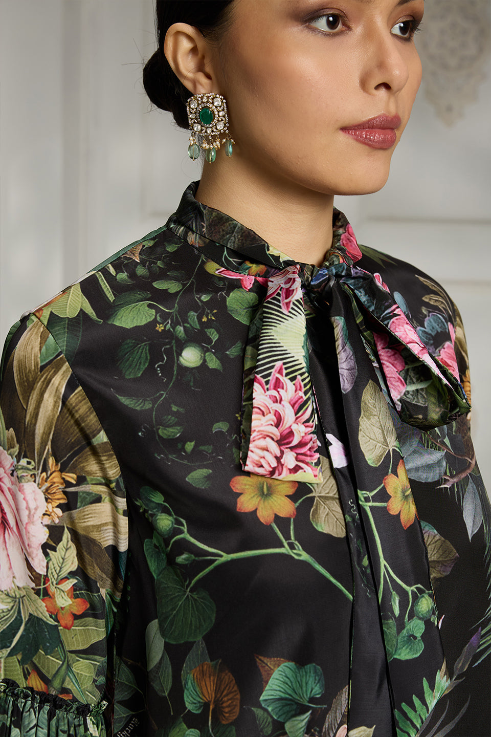 Botanical Printed Tunic Set