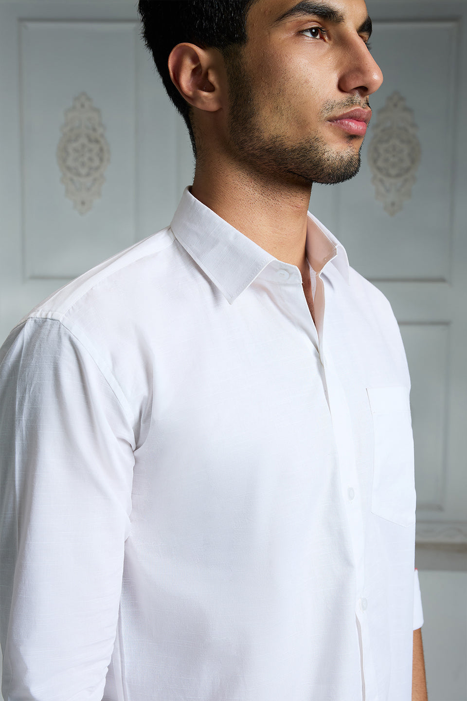White Solid Shirt