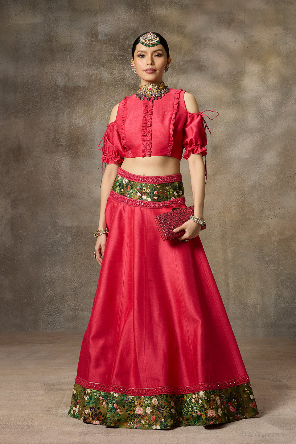 Fuchsia Pink Lehenga Set