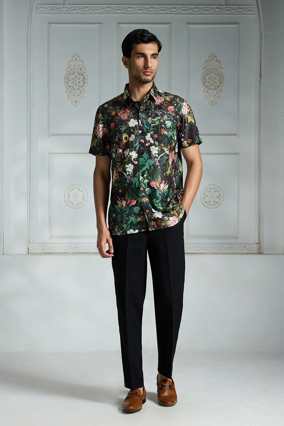 Black Printed Shirt