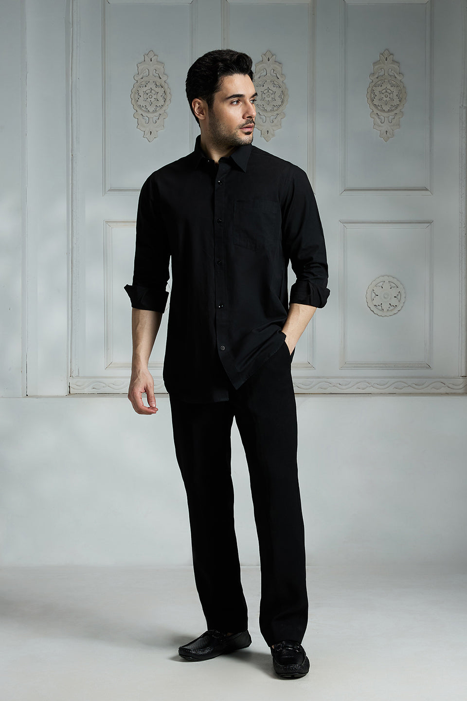 Black Solid Shirt