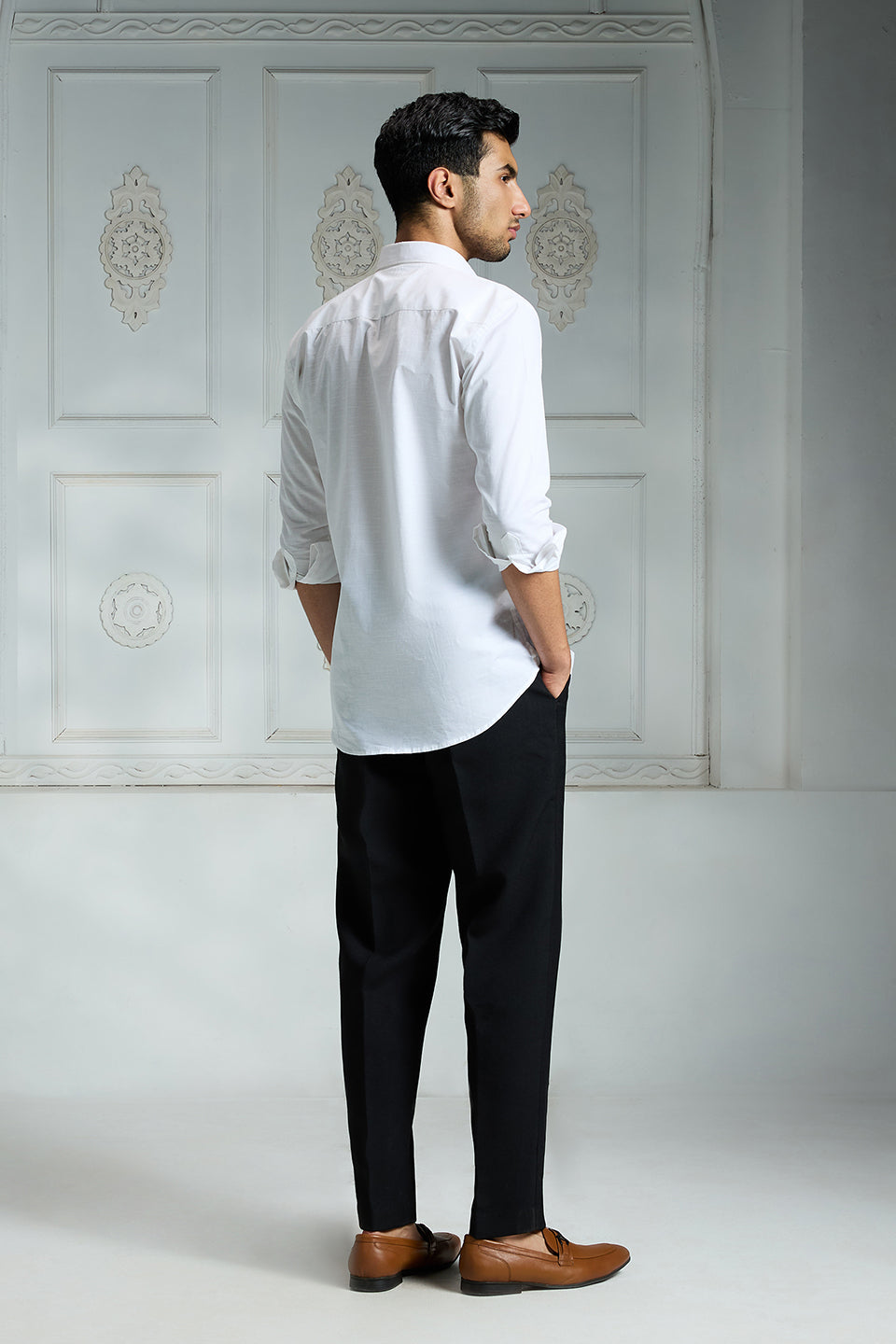 White Solid Shirt