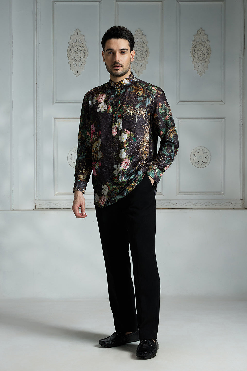 Black Printed Shirt