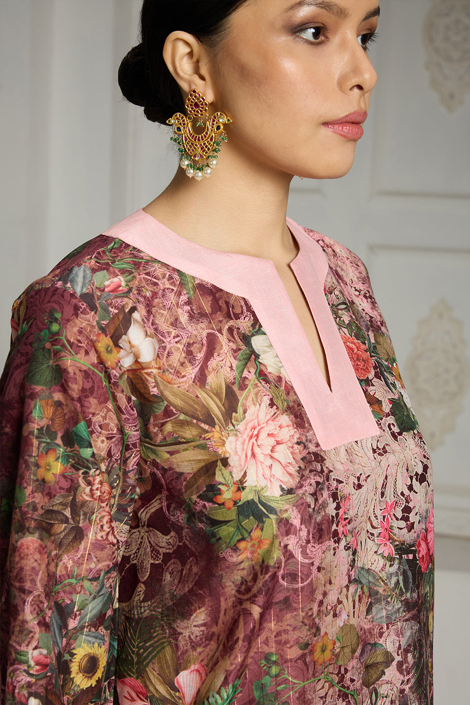Floral Printed Tunic Set