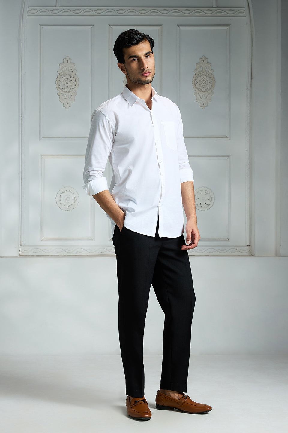 White Solid Shirt