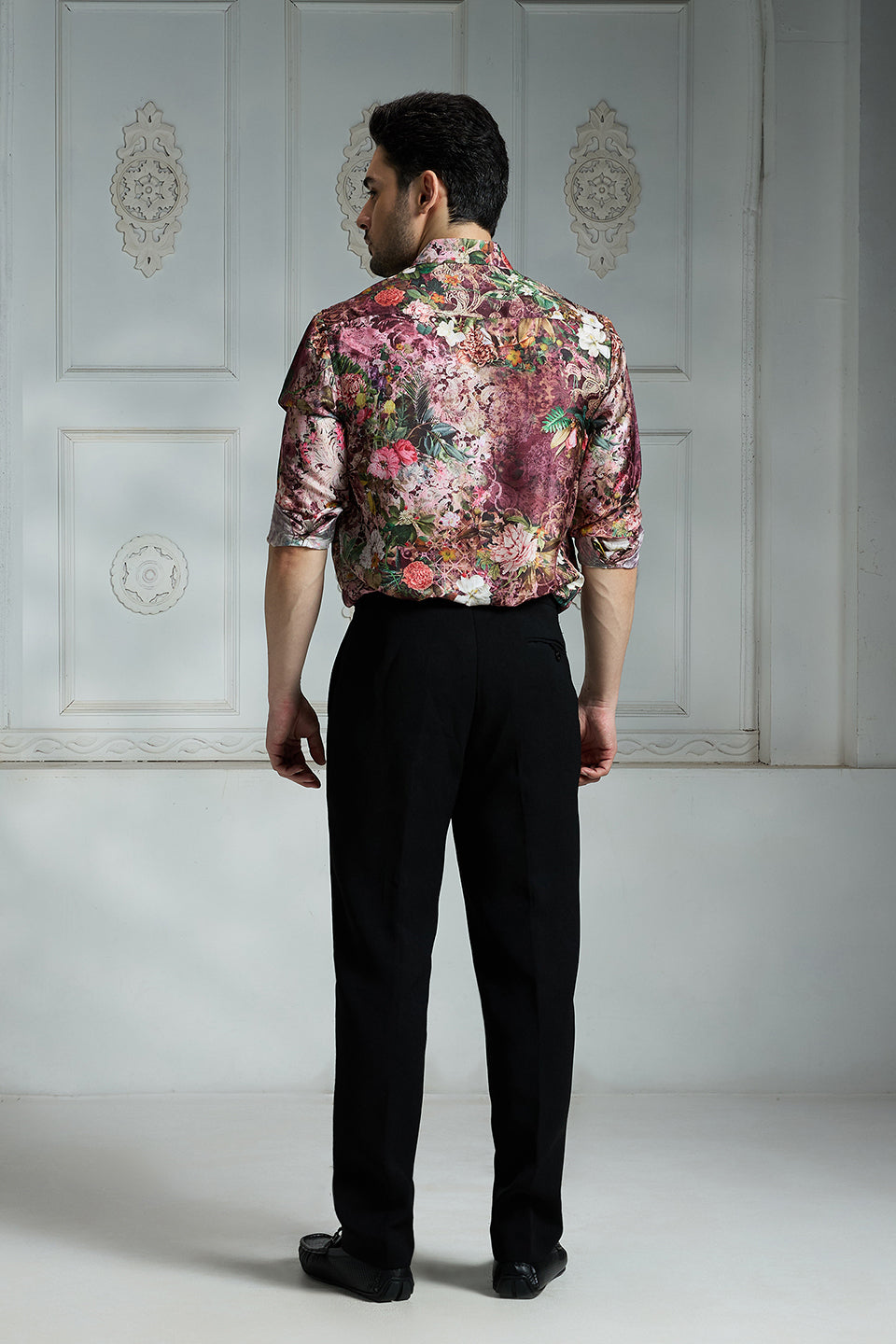Maroon Printed Shirt