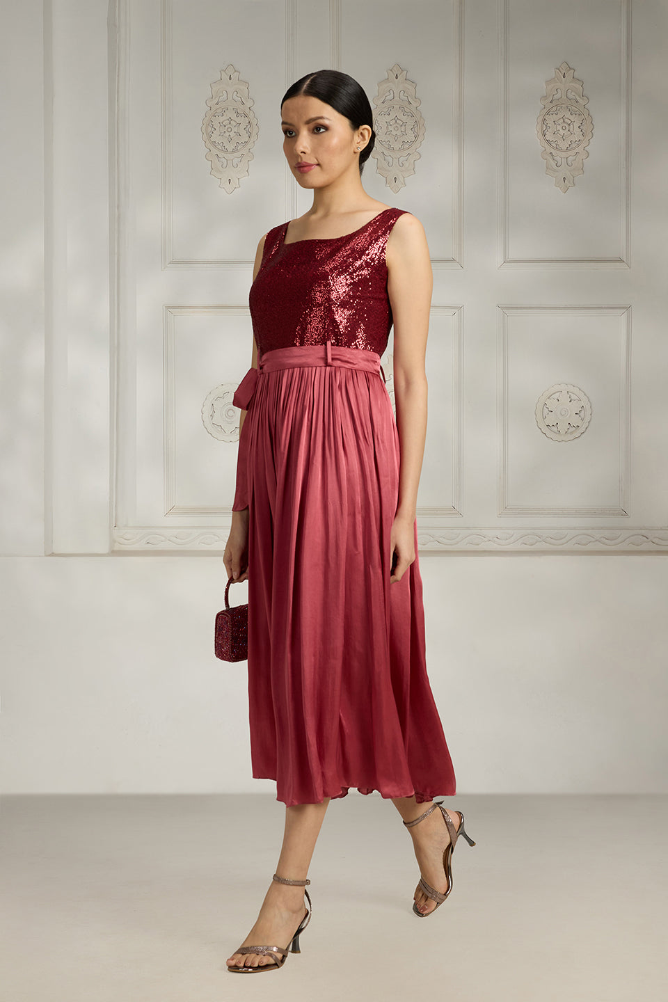 Sequin Embroidered Dress