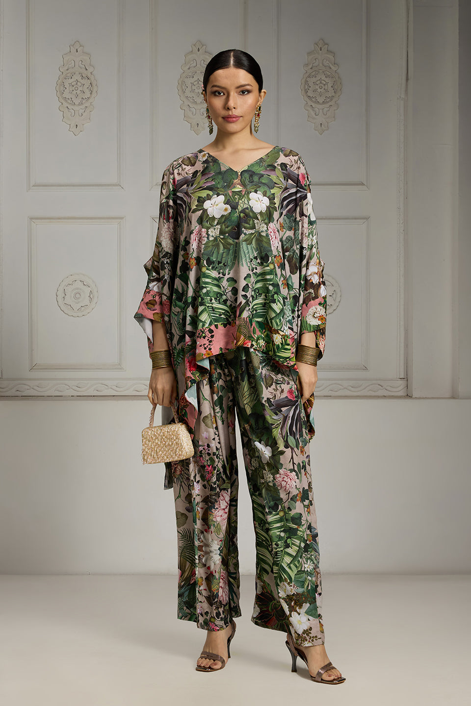 Botanical Printed Tunic Set