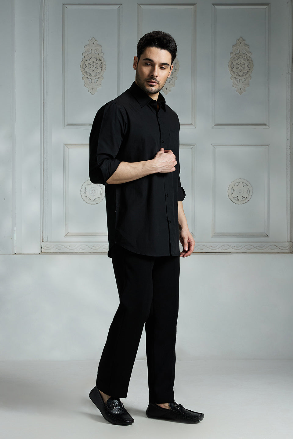 Black Solid Shirt