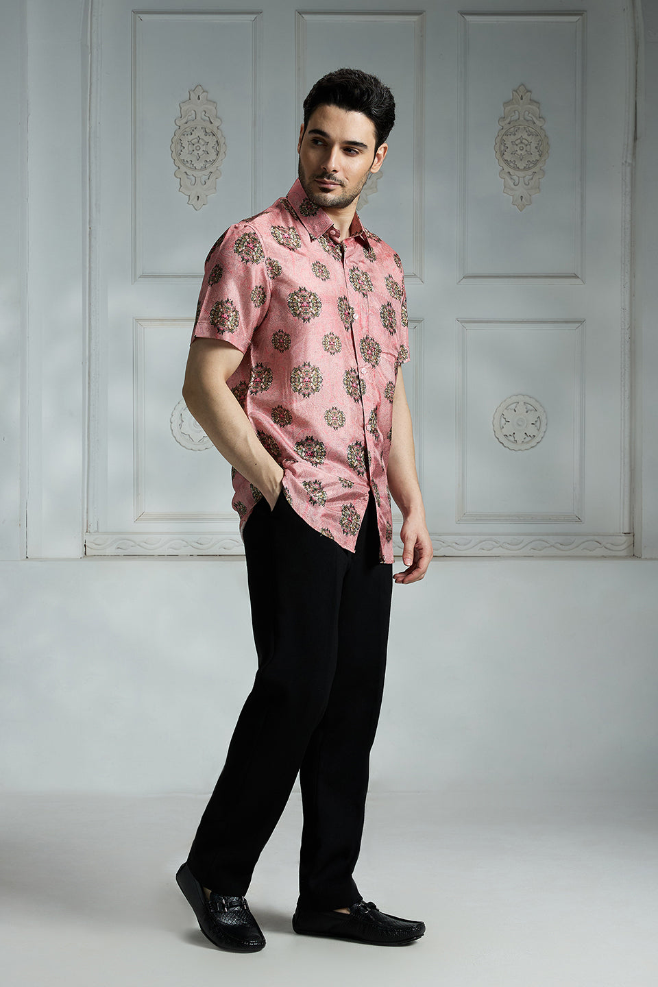 Pink Printed Shirt