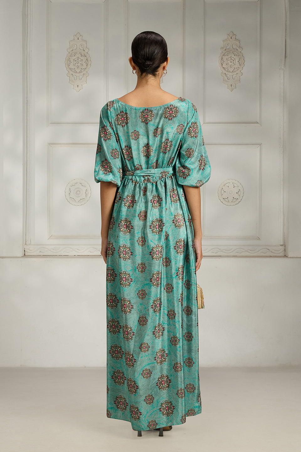 Green Floral Printed Dress