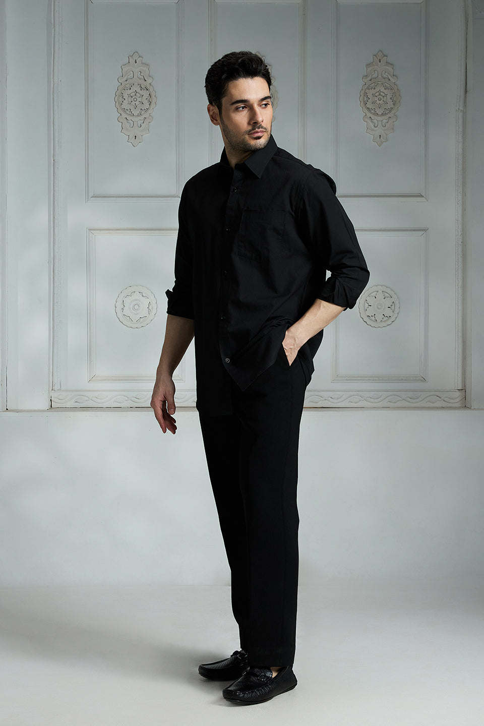 Black Solid Shirt