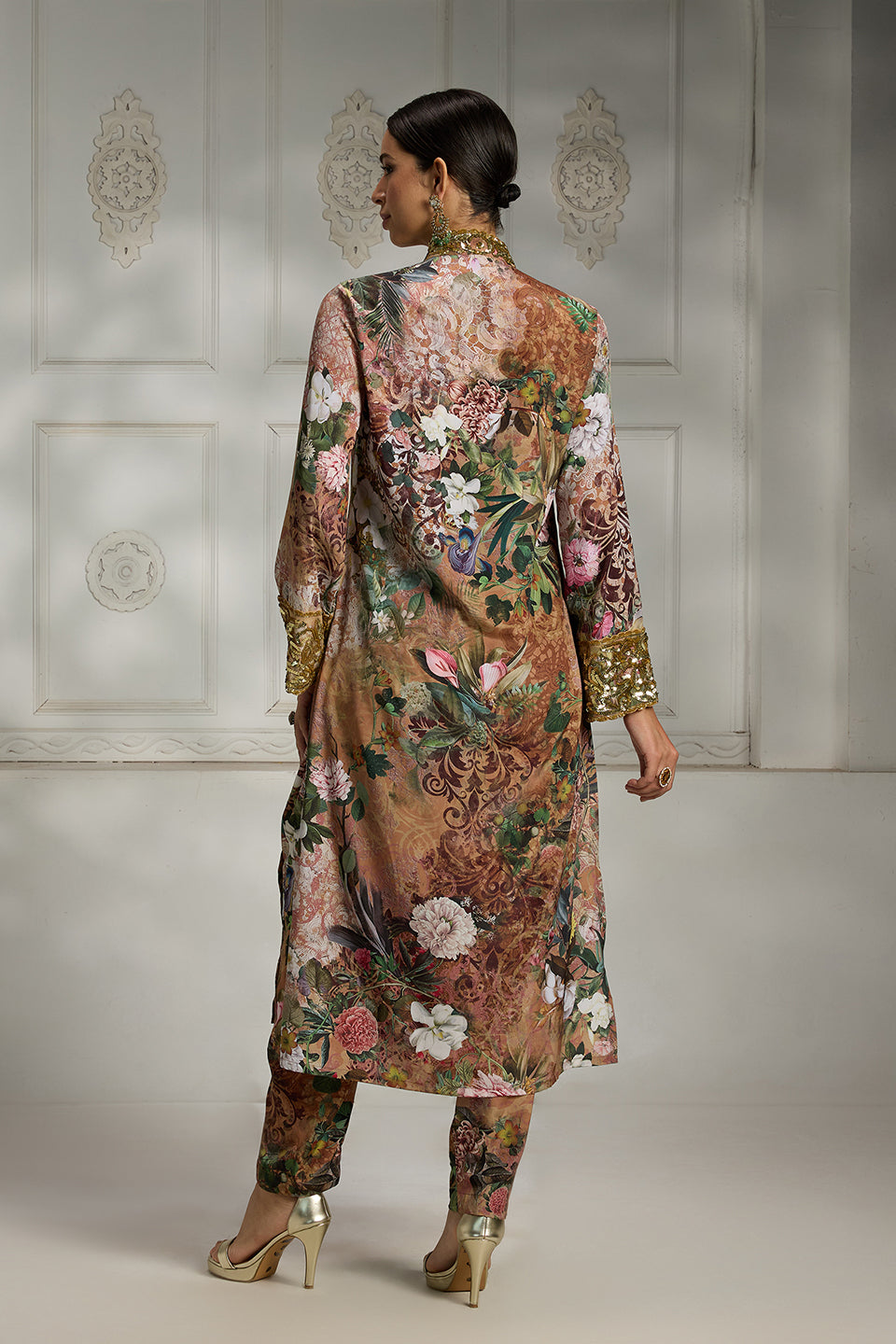 Rust Printed Tunic Set
