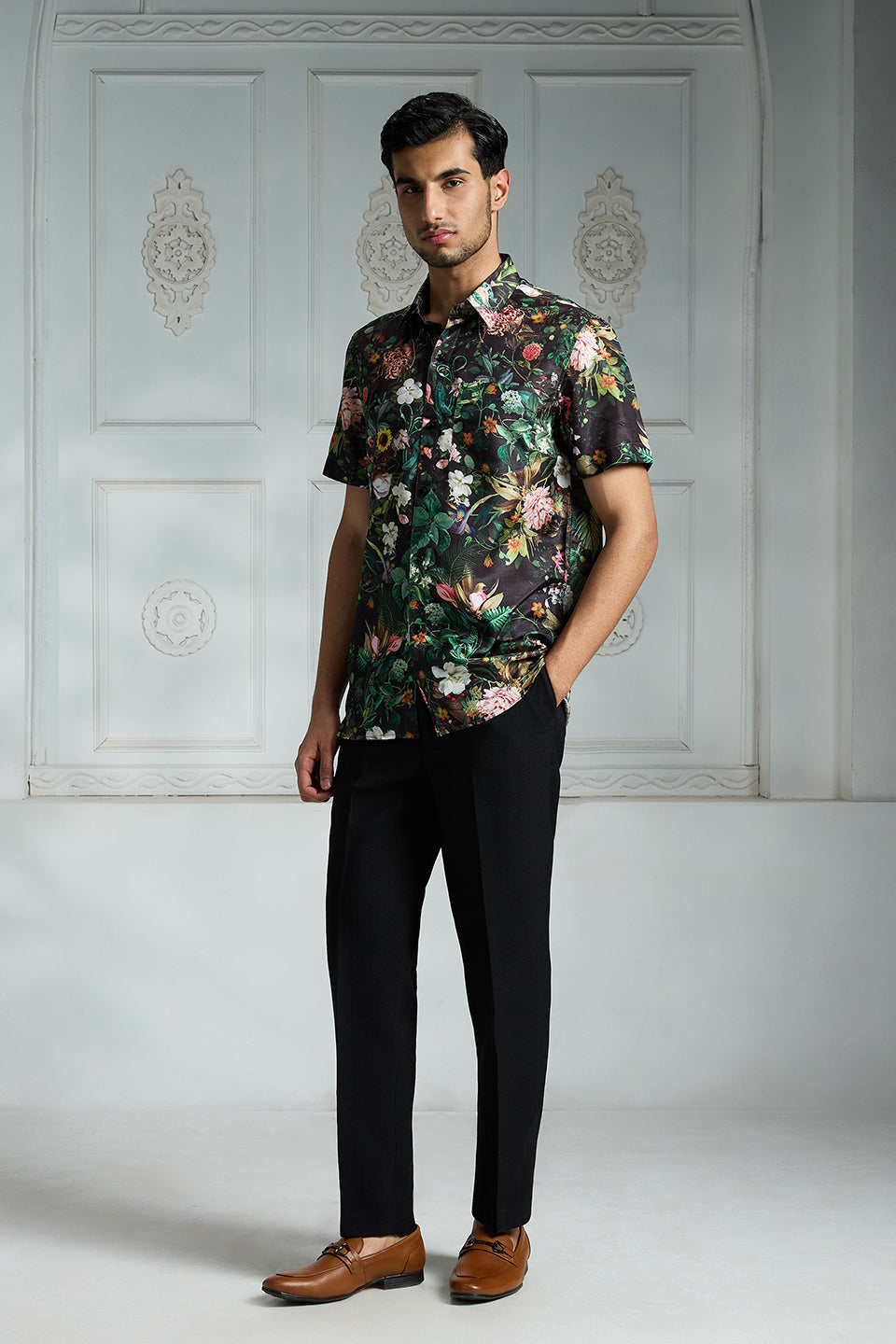 Black Printed Shirt