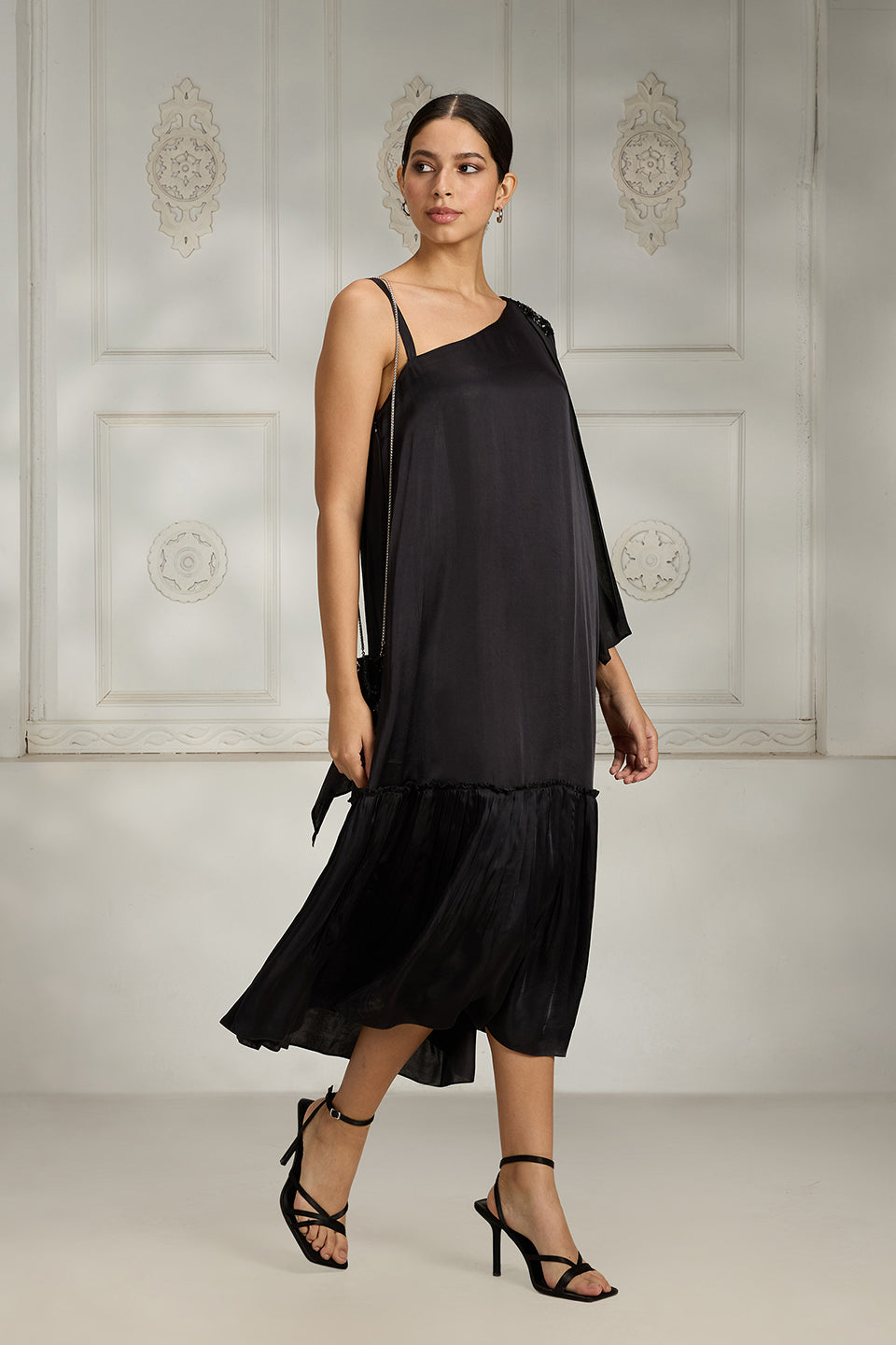 Black One Shoulder Dress