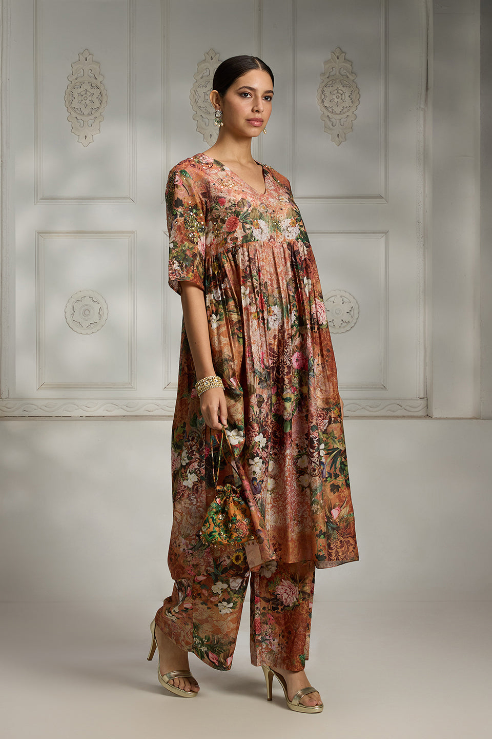Floral Printed Tunic Set