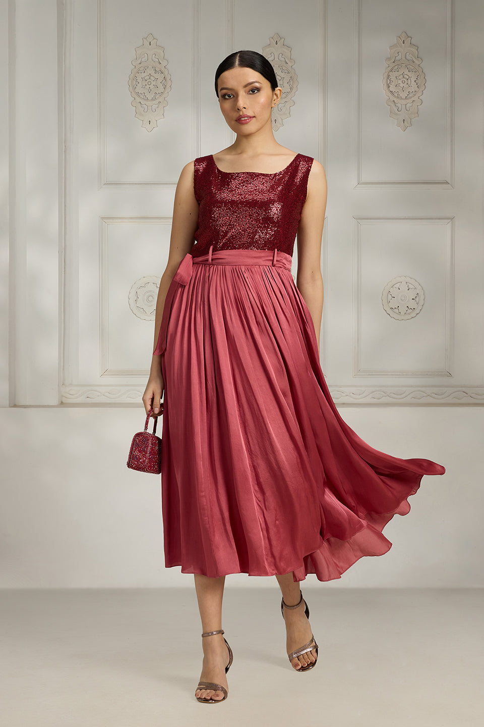 Sequin Embroidered Dress
