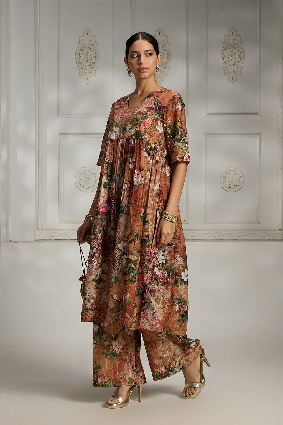 Floral Printed Tunic Set