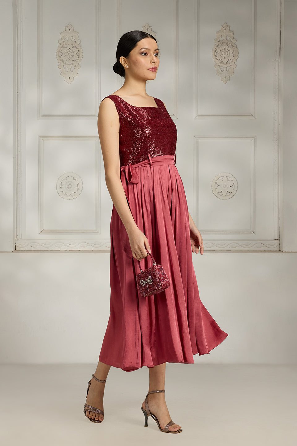 Sequin Embroidered Dress