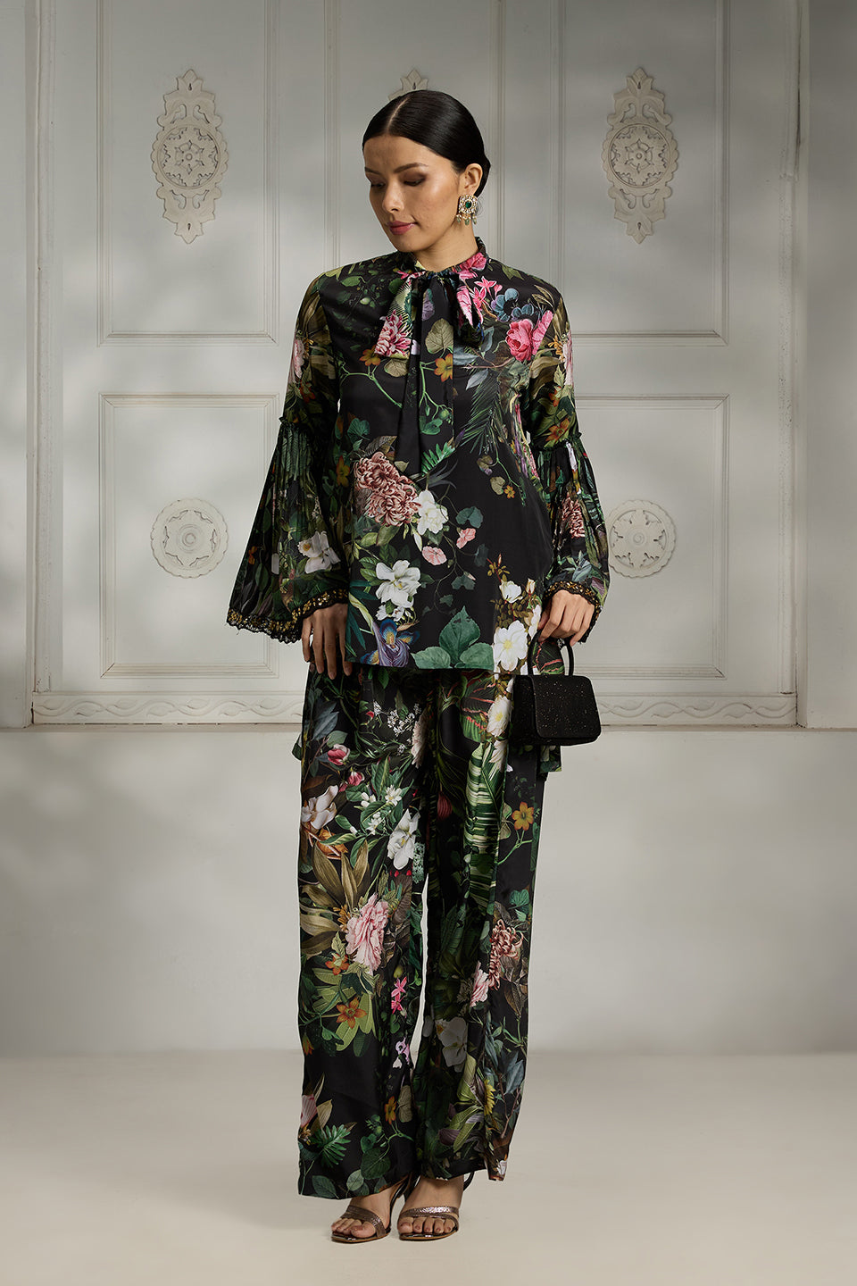 Botanical Printed Tunic Set