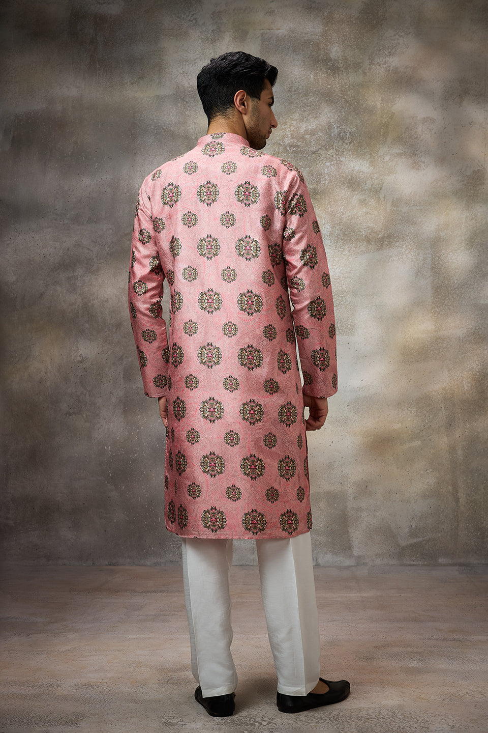 Pink Printed Kurta Set