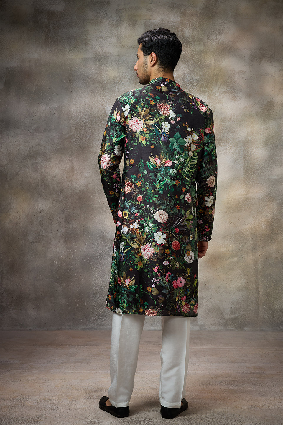 Black Printed Kurta Set