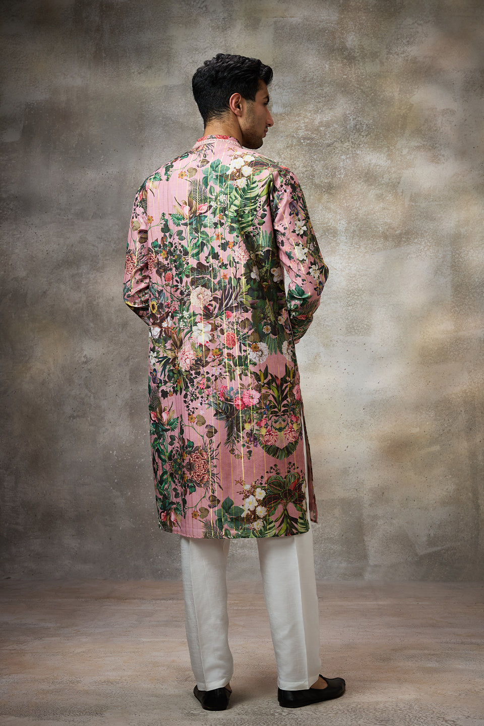 Pink Printed Kurta Set