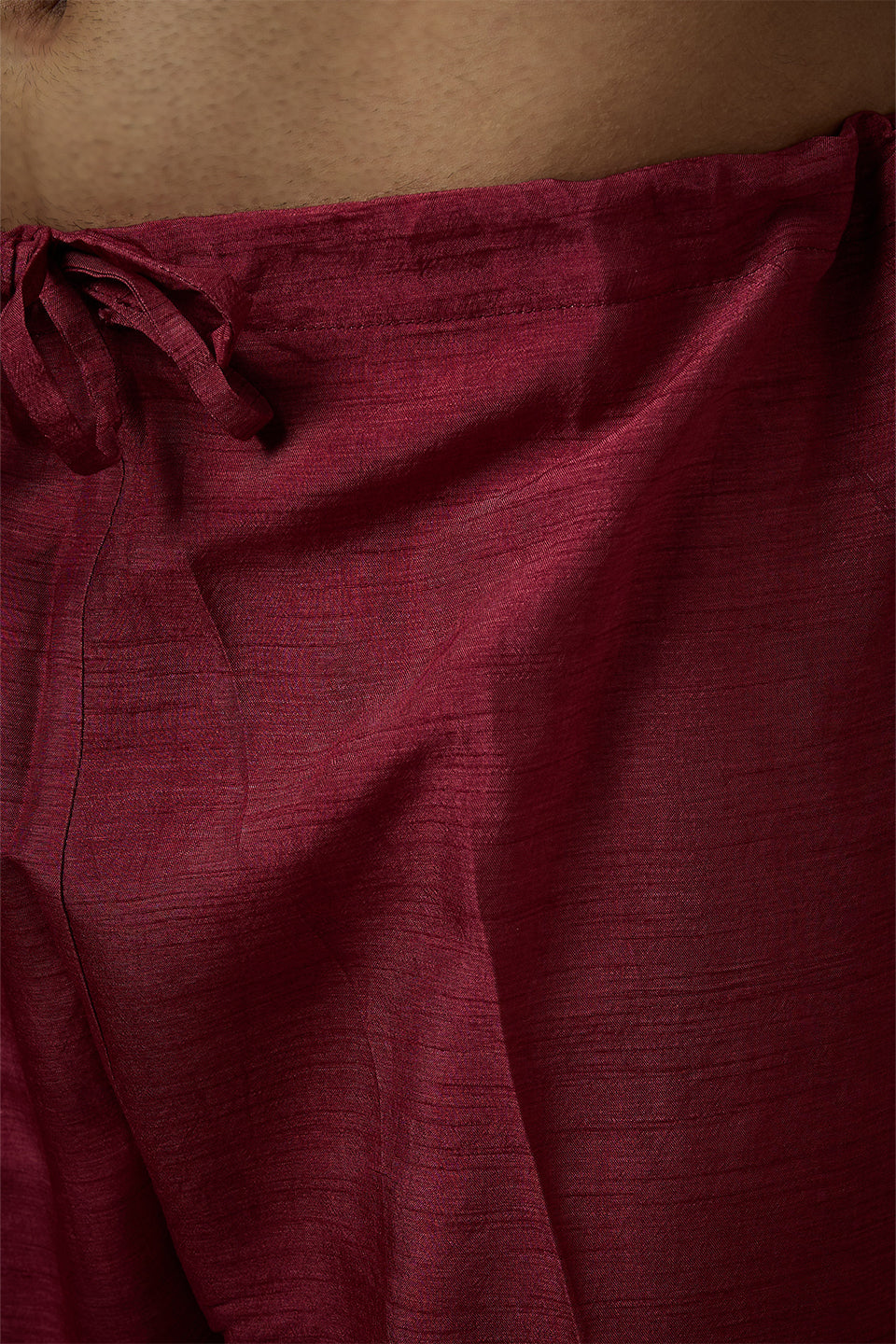 Burgundy Embroidered Kurta Set