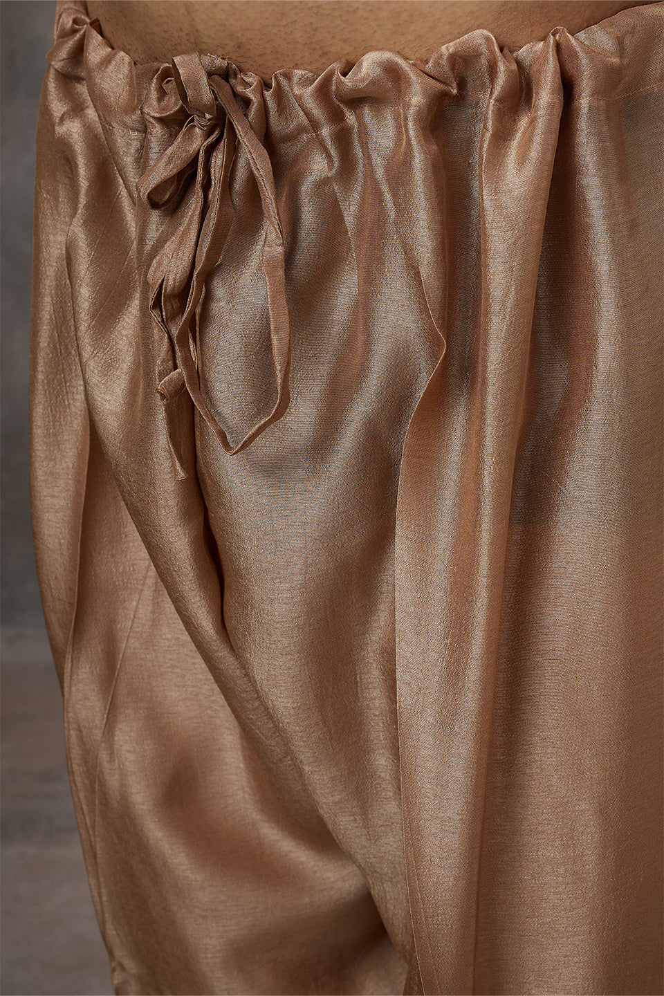 Rust Printed Koti Kurta Set