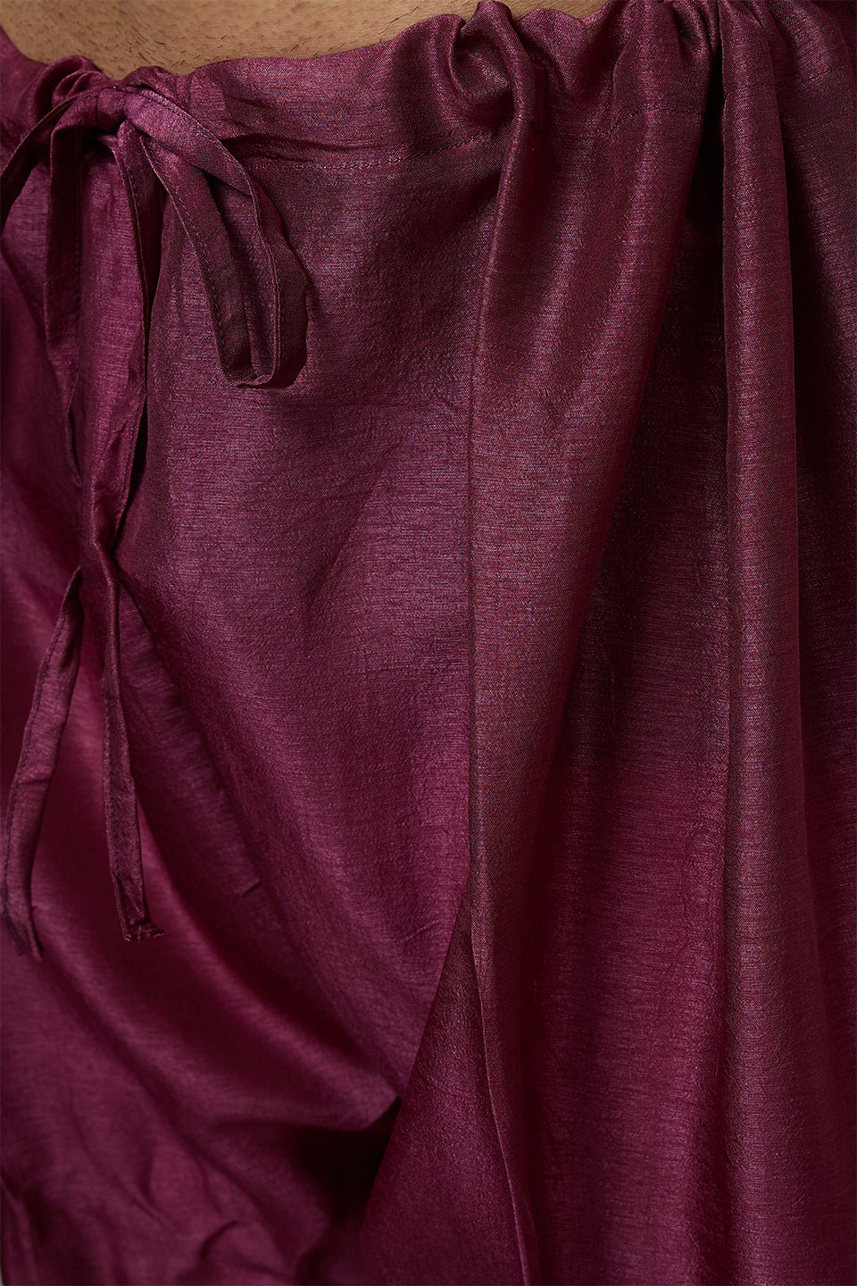 Maroon Printed Koti Kurta Set