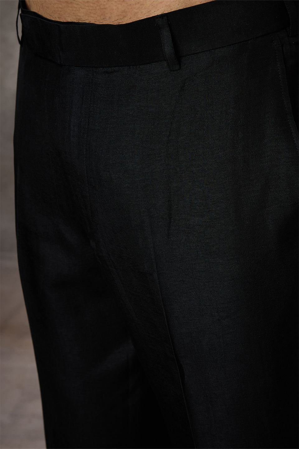 Black Embroidered Koti Kurta Set