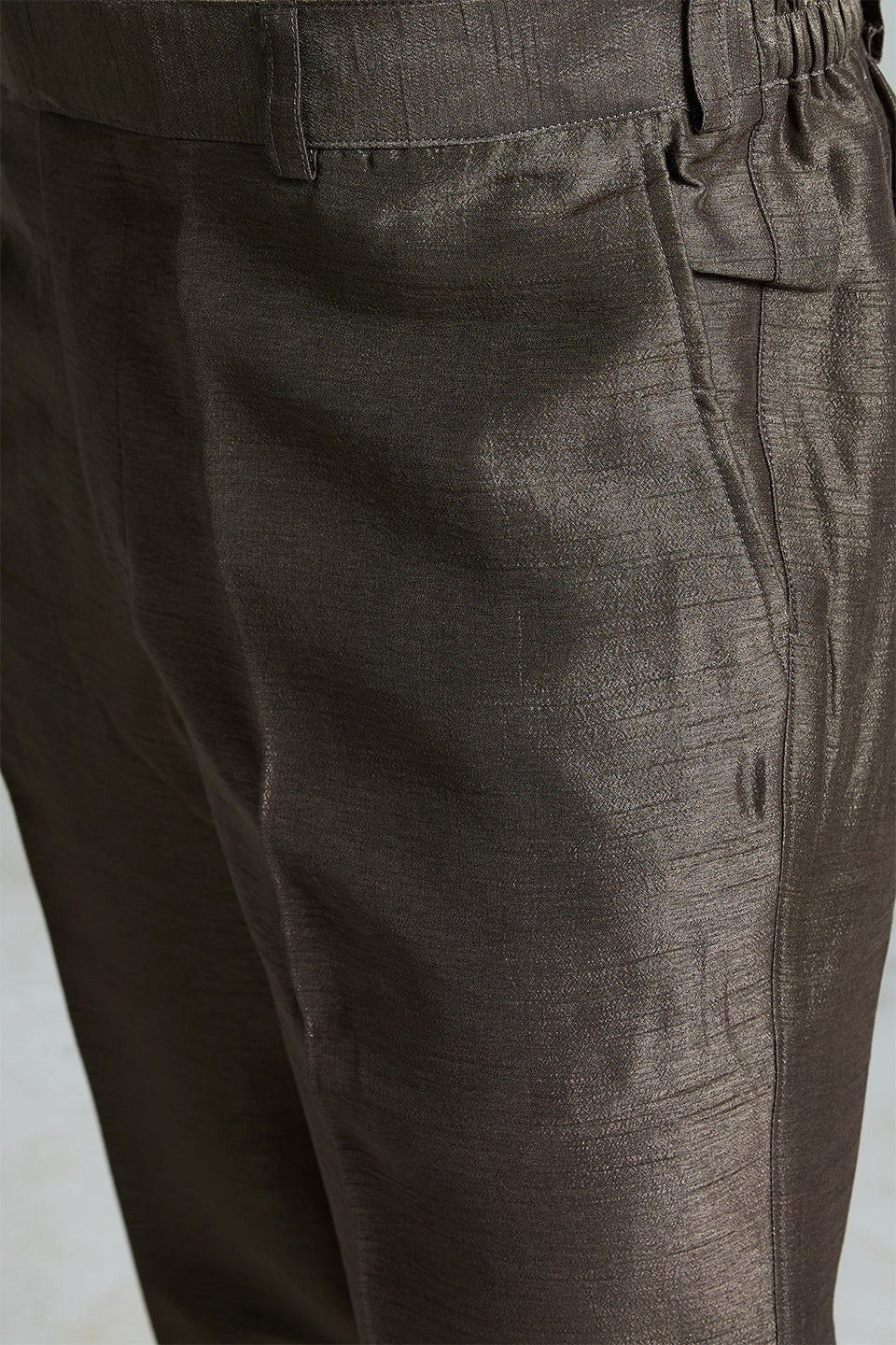 Olive Solid Sherwani Set