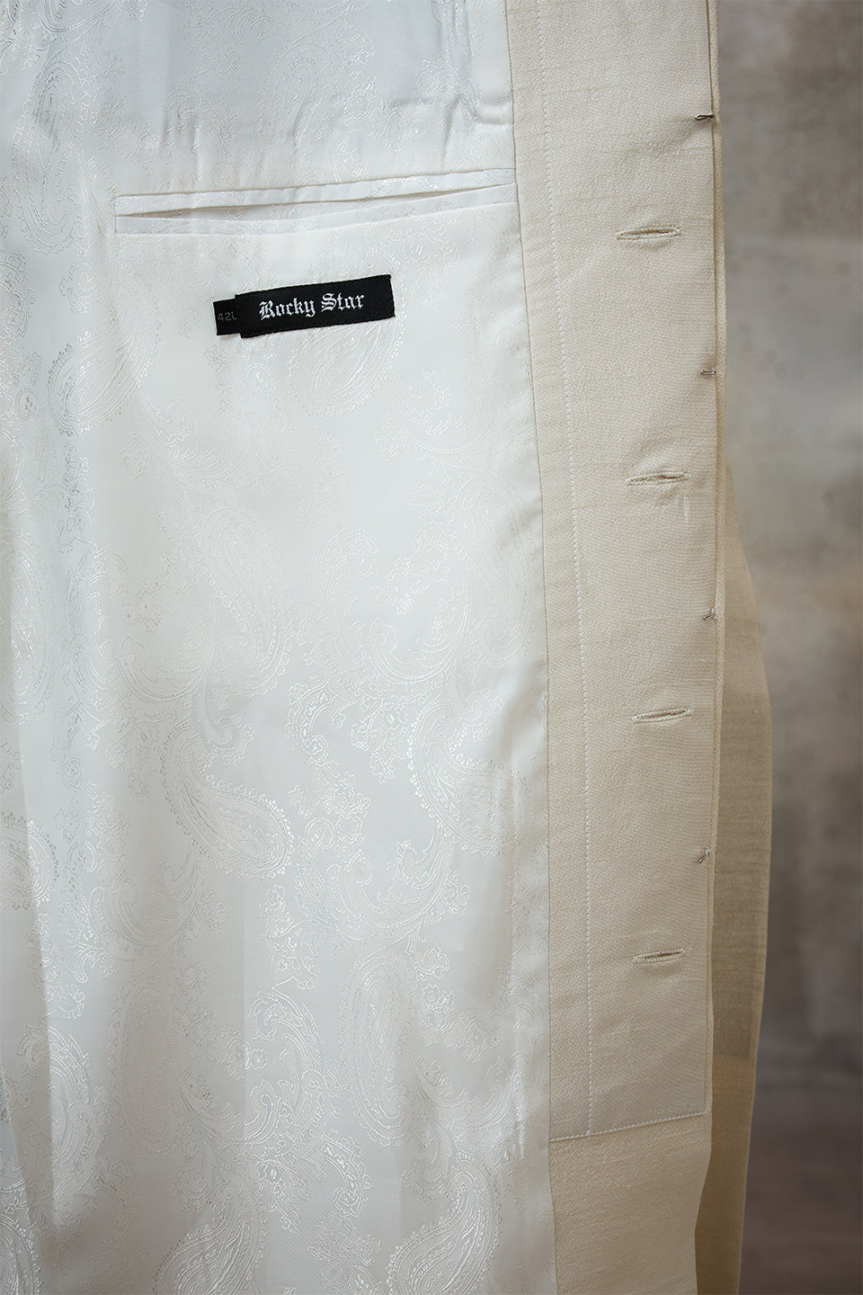 Ivory Sleeve Embroidered Sherwani Set